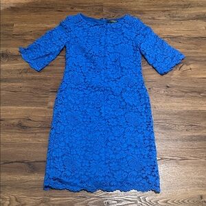Women’s Royal Blue Ralph Lauren Dress Sz 4p (B3)